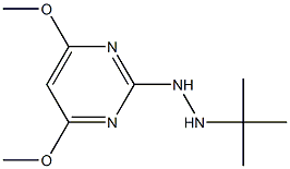 2-(2-tert-butylhydrazino)-4,6-dimethoxypyrimidine 结构式