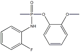 2-methoxyphenyl N-(2-fluorophenyl)-P-methylphosphonamidoate 结构式