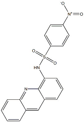 N-(4-acridinyl)-4-nitrobenzenesulfonamide 结构式