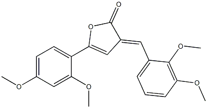 3-(2,3-dimethoxybenzylidene)-5-(2,4-dimethoxyphenyl)-2(3H)-furanone 结构式