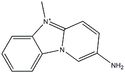 2-amino-5-methylpyrido[2,1-b]benzimidazol-5-ium 结构式