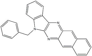 5-benzyl-5H-benzo[g]indolo[2,3-b]quinoxaline 结构式