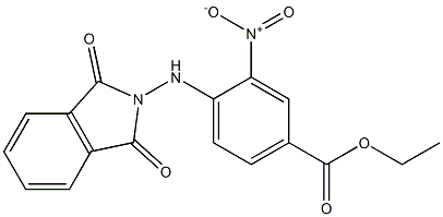 ethyl 4-[(1,3-dioxo-1,3-dihydro-2H-isoindol-2-yl)amino]-3-nitrobenzoate 结构式