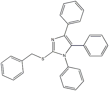 2-(benzylsulfanyl)-1,4,5-triphenyl-1H-imidazole 结构式