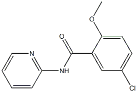 5-chloro-2-methoxy-N-(2-pyridinyl)benzamide 结构式