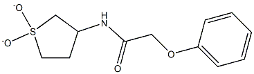 N-(1,1-dioxidotetrahydrothien-3-yl)-2-(phenyloxy)acetamide 结构式