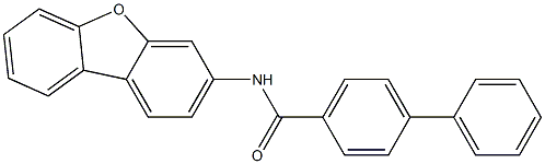 N-dibenzo[b,d]furan-3-yl[1,1'-biphenyl]-4-carboxamide 结构式