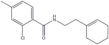 2-chloro-N-[2-(1-cyclohexen-1-yl)ethyl]-4-methylbenzamide 结构式
