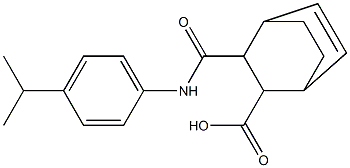 3-[(4-isopropylanilino)carbonyl]bicyclo[2.2.2]oct-5-ene-2-carboxylic acid 结构式