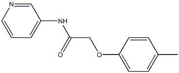 2-(4-methylphenoxy)-N-(3-pyridinyl)acetamide 结构式