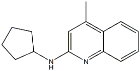 N-cyclopentyl-4-methyl-2-quinolinamine 结构式