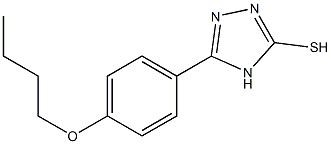 5-(4-butoxyphenyl)-4H-1,2,4-triazol-3-yl hydrosulfide 结构式