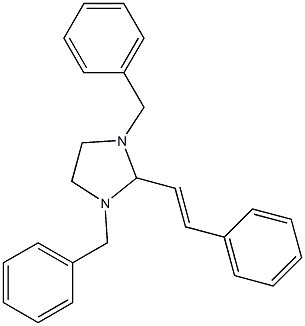 1,3-dibenzyl-2-(2-phenylvinyl)imidazolidine 结构式