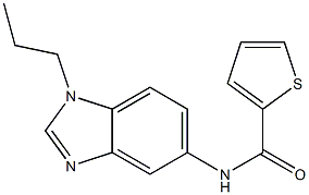 N-(1-propyl-1H-benzimidazol-5-yl)-2-thiophenecarboxamide 结构式