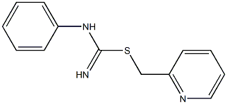 2-pyridinylmethyl N-phenylimidothiocarbamate 结构式