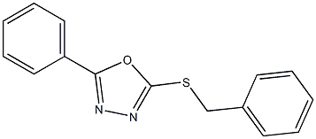 benzyl 5-phenyl-1,3,4-oxadiazol-2-yl sulfide 结构式