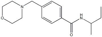 N-(sec-butyl)-4-(4-morpholinylmethyl)benzamide 结构式