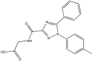 ({[1-(4-methylphenyl)-5-phenyl-1H-1,2,4-triazol-3-yl]carbonyl}amino)acetic acid 结构式