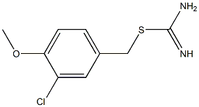 3-chloro-4-methoxybenzyl imidothiocarbamate 结构式