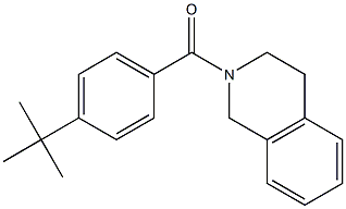 2-(4-tert-butylbenzoyl)-1,2,3,4-tetrahydroisoquinoline 结构式