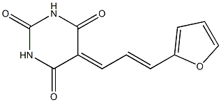 5-[3-(2-furyl)-2-propenylidene]-2,4,6(1H,3H,5H)-pyrimidinetrione 结构式