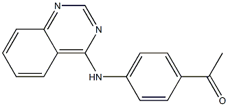 1-[4-(4-quinazolinylamino)phenyl]ethanone 结构式