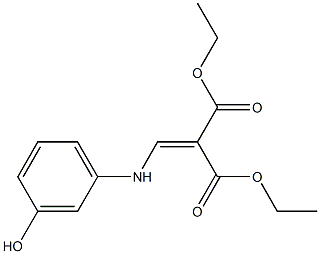 diethyl 2-[(3-hydroxyanilino)methylene]malonate 结构式