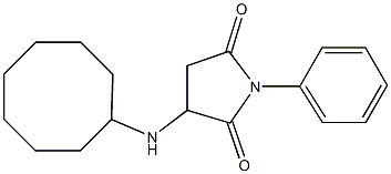 3-(cyclooctylamino)-1-phenyl-2,5-pyrrolidinedione 结构式