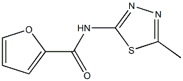 N-(5-methyl-1,3,4-thiadiazol-2-yl)-2-furamide 结构式