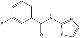 3-fluoro-N-(1,3-thiazol-2-yl)benzamide 结构式