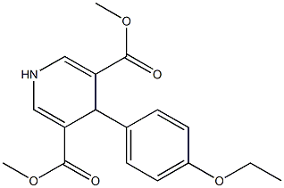 dimethyl 4-(4-ethoxyphenyl)-1,4-dihydro-3,5-pyridinedicarboxylate 结构式