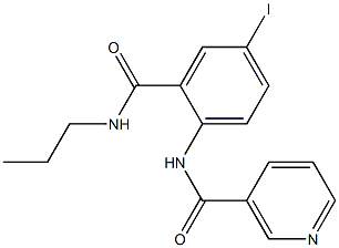 N-{4-iodo-2-[(propylamino)carbonyl]phenyl}nicotinamide 结构式