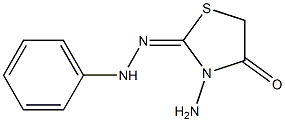 3-amino-1,3-thiazolidine-2,4-dione 2-(phenylhydrazone) 结构式
