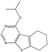 4-isopropoxy-5,6,7,8-tetrahydro[1]benzothieno[2,3-d]pyrimidine 结构式