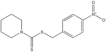 4-nitrobenzyl 1-piperidinecarbodithioate 结构式