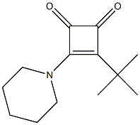 3-tert-butyl-4-(1-piperidinyl)-3-cyclobutene-1,2-dione 结构式
