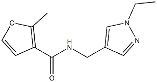 N-[(1-ethyl-1H-pyrazol-4-yl)methyl]-2-methyl-3-furamide 结构式