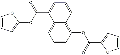 5-[(2-furyloxy)carbonyl]-1-naphthyl 2-furoate 结构式