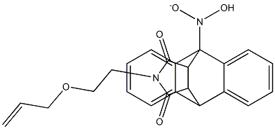 17-[2-(allyloxy)ethyl]-1-[hydroxy(oxido)amino]-17-azapentacyclo[6.6.5.0~2,7~.0~9,14~.0~15,19~]nonadeca-2,4,6,9,11,13-hexaene-16,18-dione 结构式