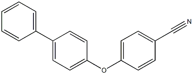 4-([1,1'-biphenyl]-4-yloxy)benzonitrile 结构式