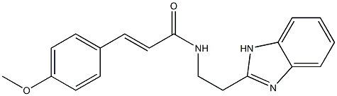 N-[2-(1H-benzimidazol-2-yl)ethyl]-3-(4-methoxyphenyl)acrylamide 结构式