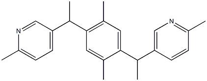 5-(1-{2,5-dimethyl-4-[1-(6-methyl-3-pyridinyl)ethyl]phenyl}ethyl)-2-methylpyridine 结构式