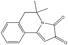 5,5-dimethyl-5,6-dihydropyrrolo[2,1-a]isoquinoline-2,3-dione 结构式