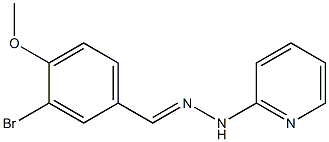 3-bromo-4-methoxybenzaldehyde 2-pyridinylhydrazone 结构式