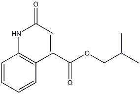 isobutyl 2-oxo-1,2-dihydro-4-quinolinecarboxylate 结构式