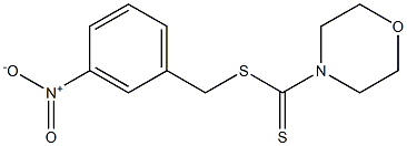 3-nitrobenzyl 4-morpholinecarbodithioate 结构式