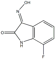 7-fluoro-1H-indole-2,3-dione 3-oxime 结构式