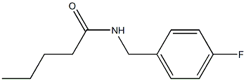 N-(4-fluorobenzyl)pentanamide 结构式