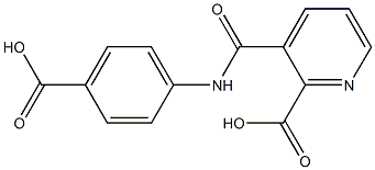 3-[(4-carboxyanilino)carbonyl]-2-pyridinecarboxylic acid 结构式