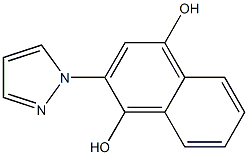 2-(1H-pyrazol-1-yl)-1,4-naphthalenediol 结构式